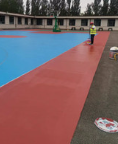雨花台旧篮球场地面改造翻新整改   
